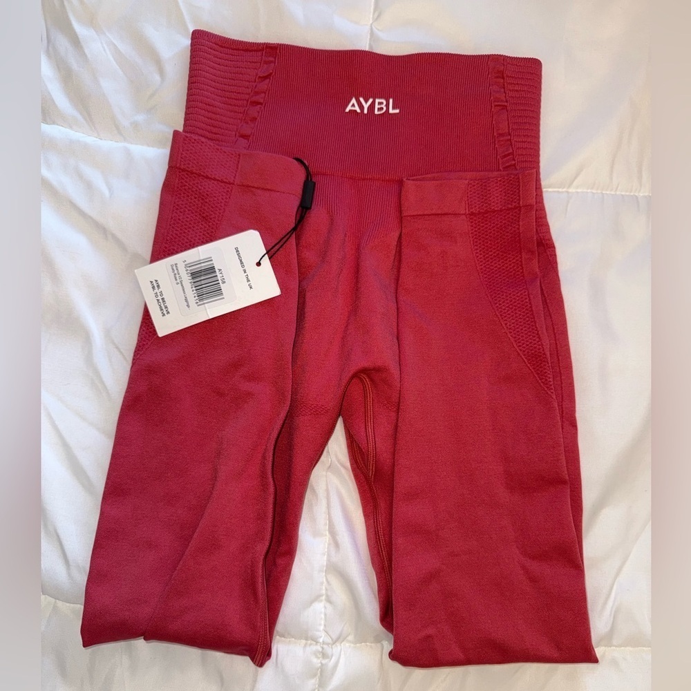 NWT ABYL Women’s Balance V2 Seamless Leggings in Dusty Rose Size Small - Picture 3 of 4